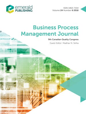 cover image of Business Process Management Journal, Volume 24, Number 6